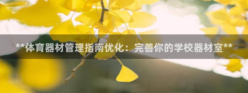 富联娱乐官方网站入口：**体育器材管理指南优化：完善