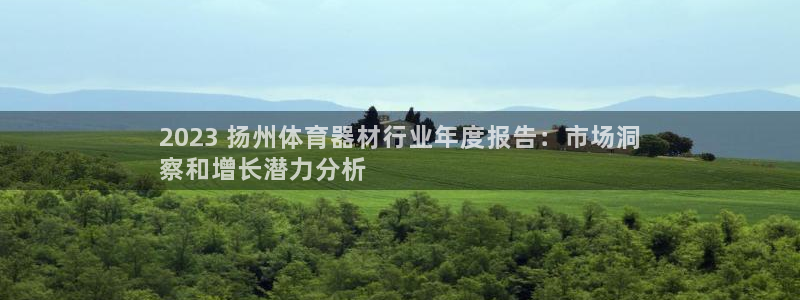 富联娱乐玩法机制是什么：2023 扬州体育器材行业年