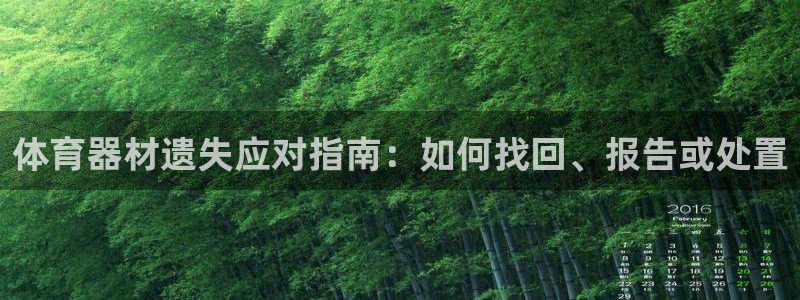富联平台网站：体育器材遗失应对指南：如何找回、报告或