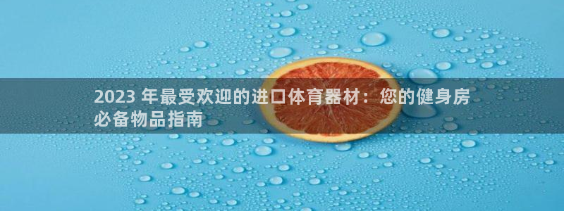 富联丰地产怎么样：2023 年最受欢迎的进口体育器材