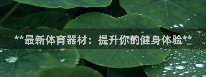 富联平台地址是什么：**最新体育器材：提升你的健身体
