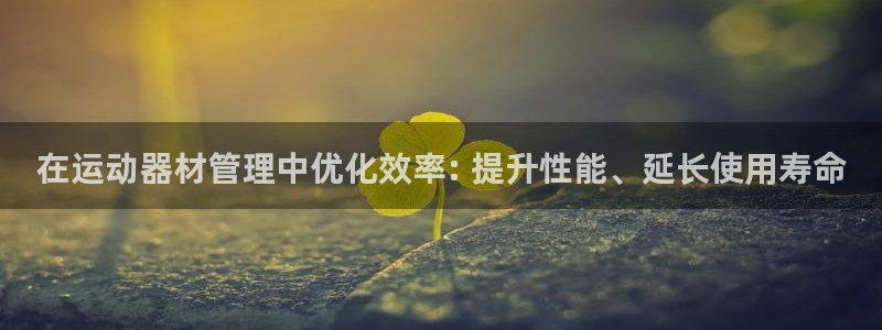 富联娱乐测速地址是什么：在运动器材管理中优化效率: 