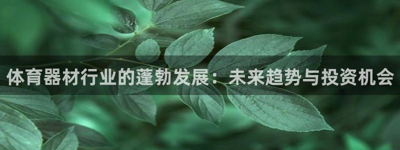 富联官方网站下载安装手机版：体育器材行业的蓬勃发展：
