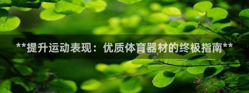 富联官网登录入口网址：**提升运动表现：优质体育器材
