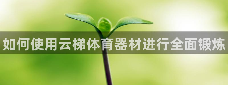 富联娱乐马 5O6917 娱乐：如何使用云梯体育器材